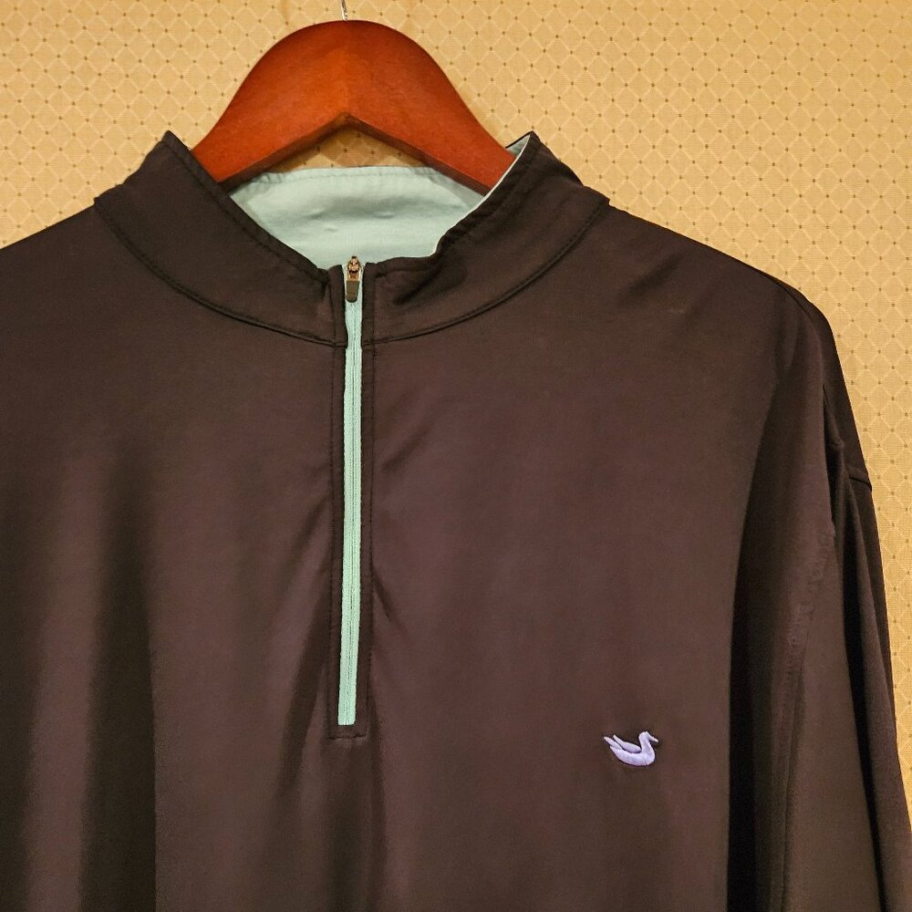 Southern Marsh Quarter-Zip Pullover – Black | Classic Essential